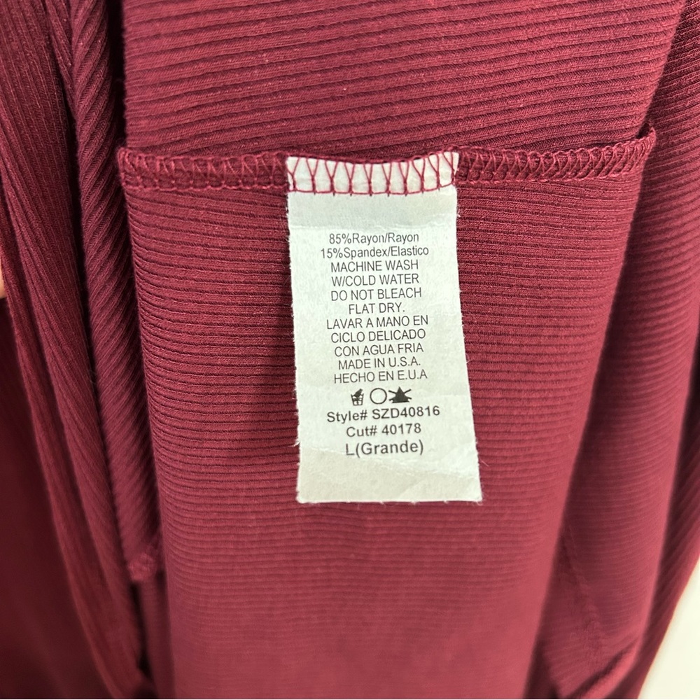 SOZY Burgundy Maxi Dress size 10 - Picture 9 of 9